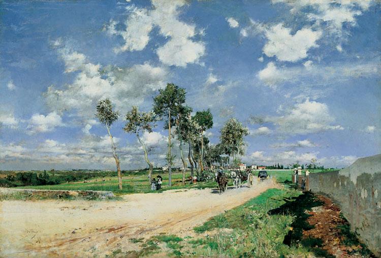 Giovanni Boldini Highway of Combes-la-Ville (nn02) France oil painting art